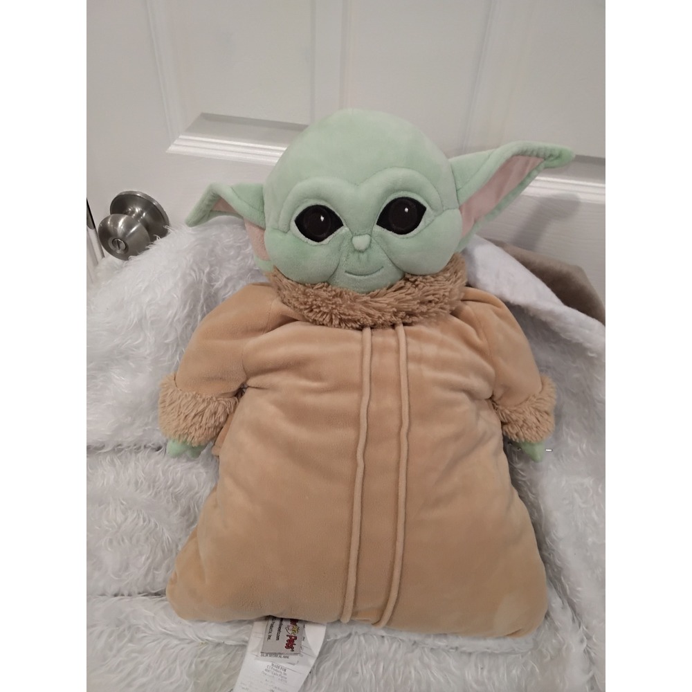 Star Wars Mandalorian Grogu The‎ Child Pillow Pets Green Tan Plush Toy